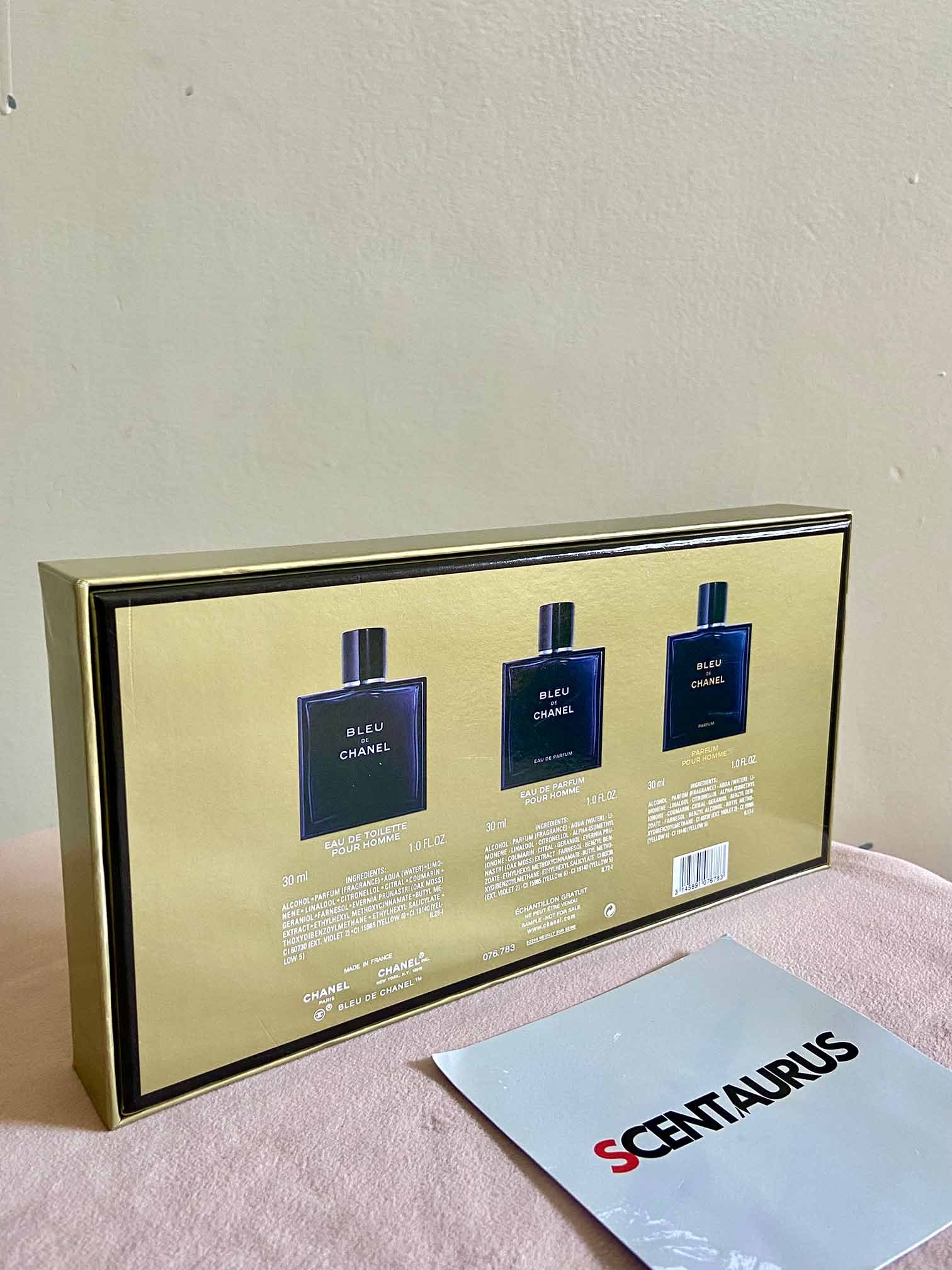BLEU DE CHANEL 3点セット BLEU DE CHANEL 3.4 fl. oz. Eau de Parfum Twist and Spray